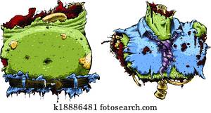 zombie, partes corpo