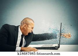 énfasis, y, frustración