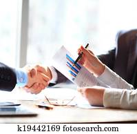 businesspeople, apertar mão