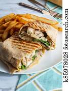 Chicken Caesar Wrap Sandwich