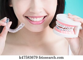 saudável, dental, conceito