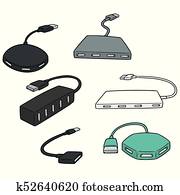 Usb ハブ ストックイメージ K Fotosearch