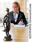 businesswoman in office