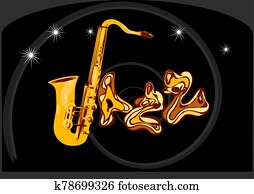 jazz inscription on black jazz inscription on black