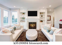 Living Room in Luxury Home Living Room in Luxury Home
