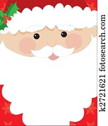 Santa Head Frame Santa Head Frame