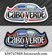 Vector logo for Republic of Cabo Verde