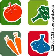 Vegetable Icon Set Vegetable Icon Set