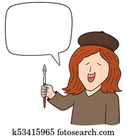 vetorial, jogo, de, artista