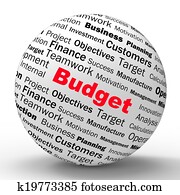תקצב, כדור, הגדרה, מראה, ניהול כספי, או, עסק