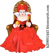 Angry Queen on throne Angry Queen on throne