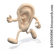 ear with arms and legs that run ear with arms and legs that run