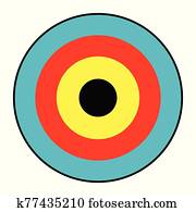 Isolated Archery Target Isolated Archery Target
