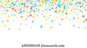 Rainbow Festive Confetti. Carnival Star Falling. Rainbow Festive Confetti. Carnival Star Falling.