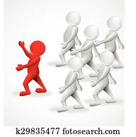 3d people leader business logo 3d people leader business logo