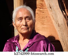 Beautiful 77 year Old Elderly Navajo Woman