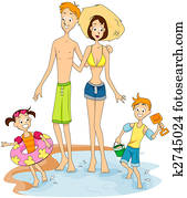 Family at the beach Family at the beach