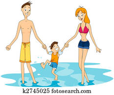 Family at the Beach Family at the Beach