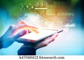 Fintech concept Fintech concept
