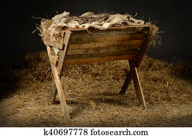 manjedoura, com, coroa espinhos