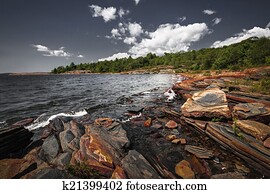 Rocky shore of Georgian Bay