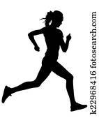 Run sports woman