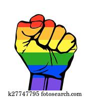 Vector card lgbt support phrase. fight for gay rights Vector card lgbt support phrase. fight for gay rights