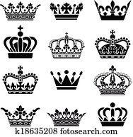 Vector Crown Set Vector Crown Set