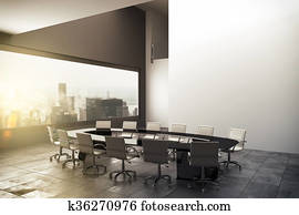 3d, fazendo, de, um, modernos, escritório