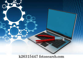 computer repair service concept computer repair service concept