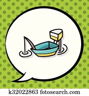fishing boat doodle fishing boat doodle