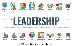 Leadership Collaboration Typography Banner Leadership Collaboration Typography Banner