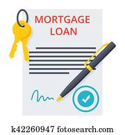 Mortgage loan Concept Mortgage loan Concept