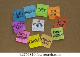 saúde, conceito, -, nuvem, de, relatado, palavras, e, tópicos