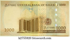 The naira is the currency of Nigeria. 1000 naira.
