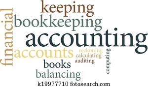 the word accounting in word clouds