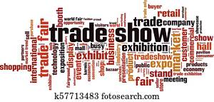 Trade show word cloud