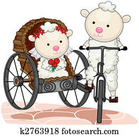 Bride and Groom Sheep Bride and Groom Sheep