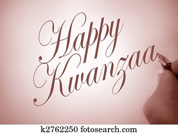 Callligraphy, feliz, kwanzaa