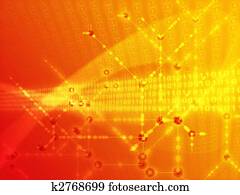 Digits data illustration