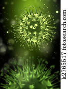 Flu virus concept Flu virus concept
