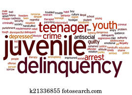 Juvenile delinquency word cloud Juvenile delinquency word cloud