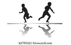 kids running kids running
