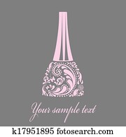Nail polish made from the leaf pattern. Vector EPS10 illustration. Nail polish made from the leaf pattern. Vector EPS10 illustration.