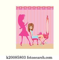 relax at the hairdresser 