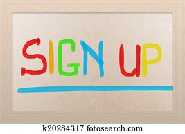 Sign Up Concept Sign Up Concept