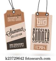 여름, 판매, 걸림새, 은 표를 붙인다