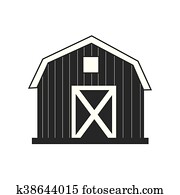 納屋 家 農場 牧場 アイコン ベクトル グラフィック クリップアート K Fotosearch