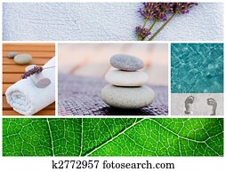 spa, fundo, cena tranqüila