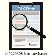 Tax form vector